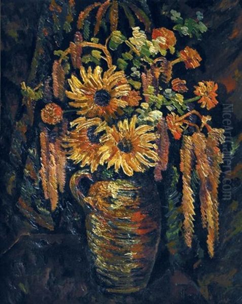 Bouquet Des Champs Oil Painting by Pierre Dumont