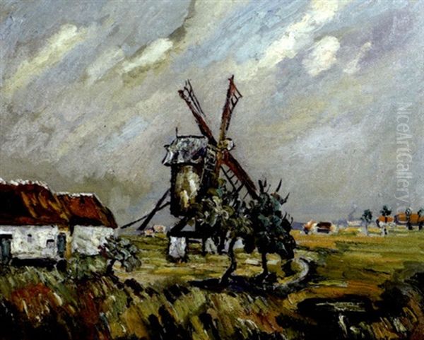 Le Moulin A Daume Oil Painting by Pierre Dumont