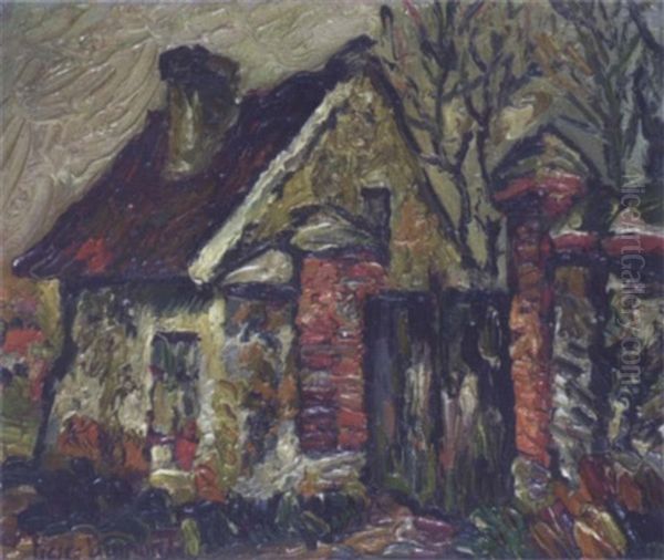 Maison Oil Painting by Pierre Dumont