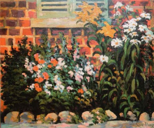 Coin De Jardin Oil Painting by Pierre Dumont