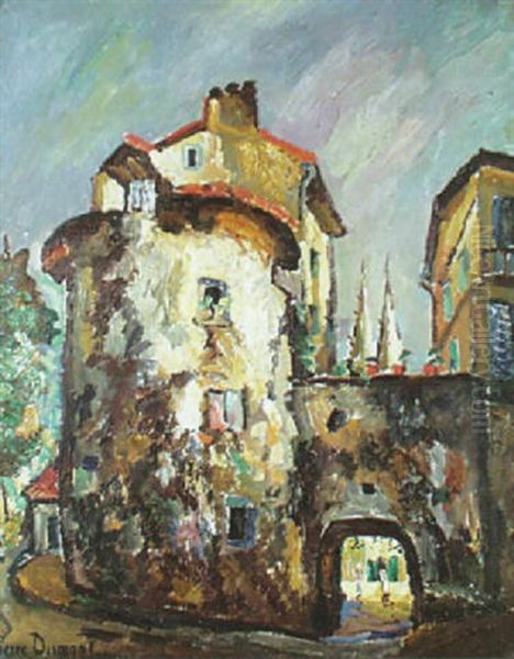 Les Remparts De Bayonne Oil Painting by Pierre Dumont