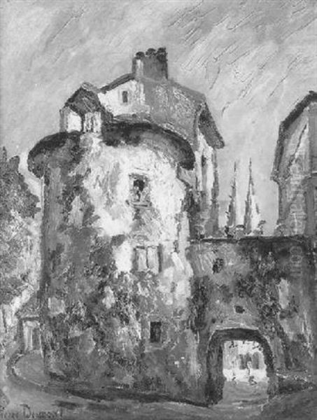 Les Remparts De Bayonne Oil Painting by Pierre Dumont