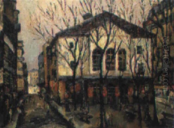 Le Theatre De L'atelier, Paris Oil Painting by Pierre Dumont