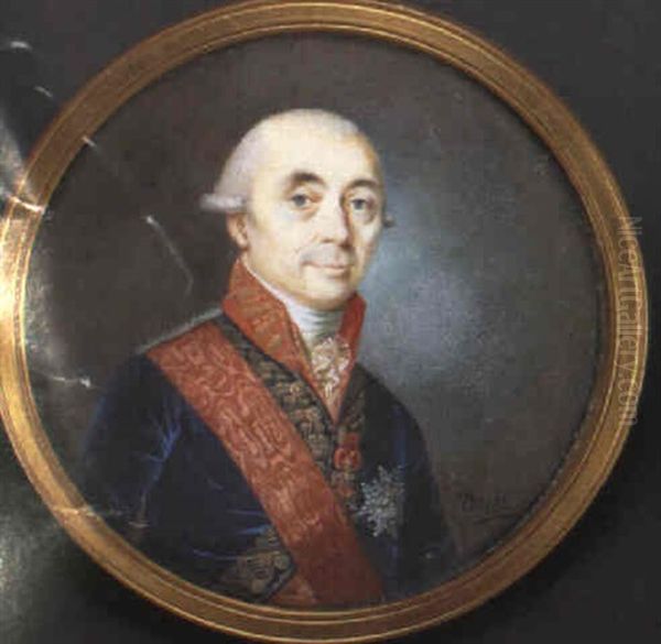 Sir John Acton, 7th Bt. Oil Painting by Nicolas-Francois Dun