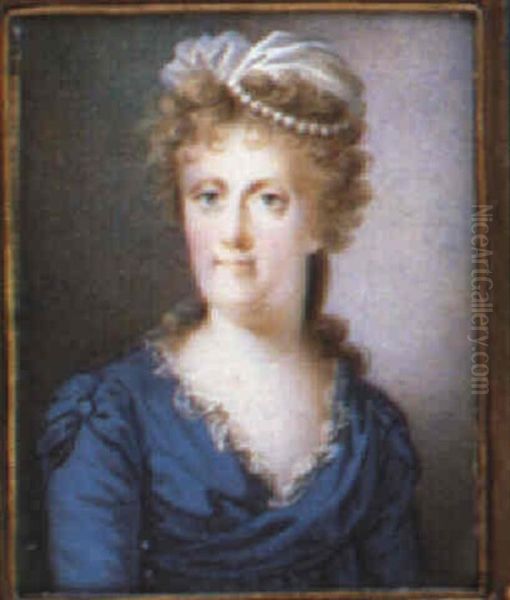 Maria Carolina, Queen Of Naples Oil Painting by Nicolas-Francois Dun