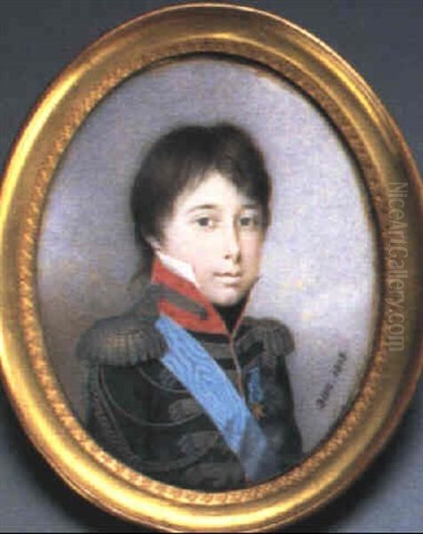 Achille, 2nd Prince Murat Oil Painting by Nicolas-Francois Dun