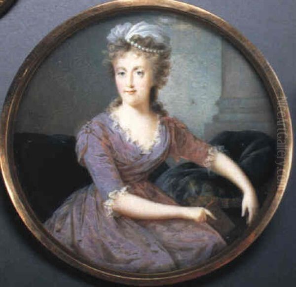 Maria Carolina, Queen Of Naples Oil Painting by Nicolas-Francois Dun