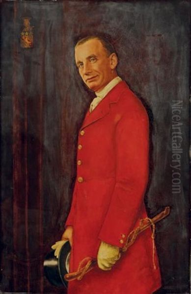 Portrait De Monsieur Alex Clavel En Tenue De Maitre D'equipage Oil Painting by Jean Dunand