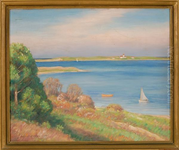 Pleasant Bay And The North Beach From Near Chatham Bars Inn Oil Painting by Harold C. Dunbar