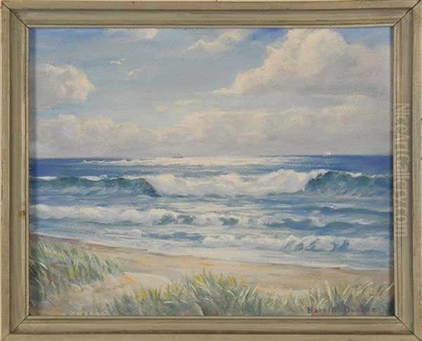 Morning On The North Beach Oil Painting by Harold C. Dunbar