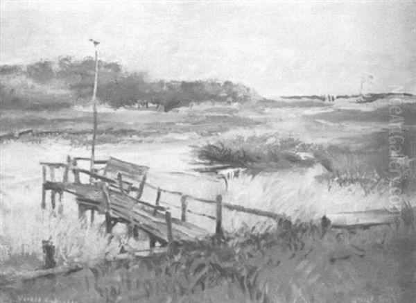 Chatham Marsh Scene Oil Painting by Harold C. Dunbar