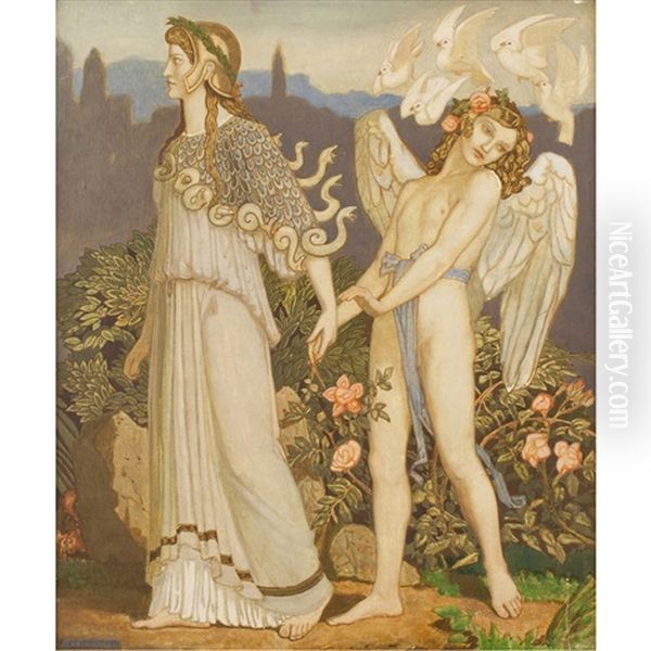 Force And Reason Oil Painting by John Duncan