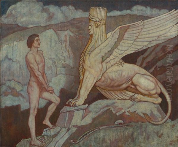 The Challenge Oil Painting by John Duncan