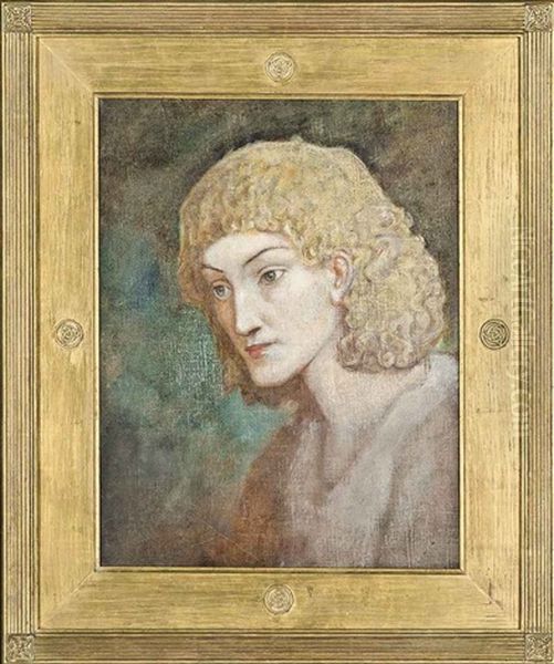 Study Of A Young Man Oil Painting by John Duncan