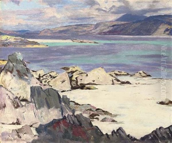 View Of Iona Oil Painting by John Duncan