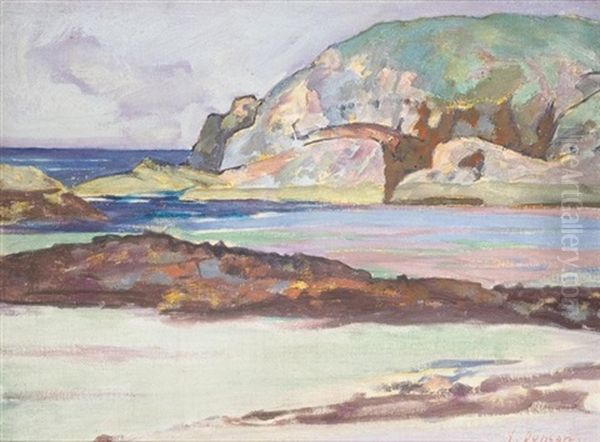 Port Ban, Iona Oil Painting by John Duncan