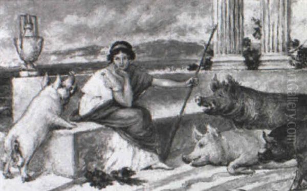 Circe And The Swine by Walter Duncan