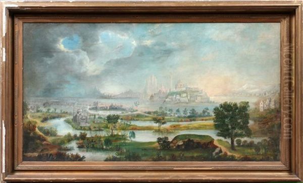 Paradise & Peri Theme Oil Painting by Robert Scott Duncanson