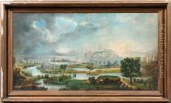 Paradise & Peri Theme Oil Painting by Robert Scott Duncanson