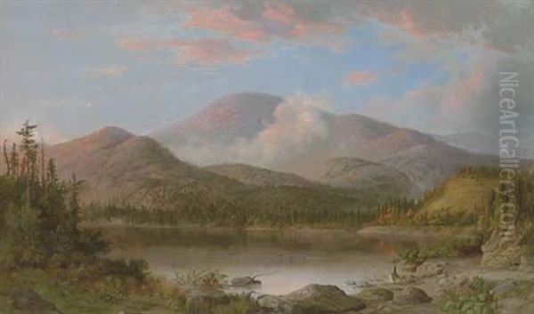 Mount Orford Oil Painting by Robert Scott Duncanson