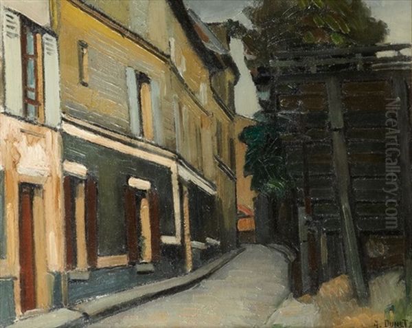 Ruelle Oil Painting by Alfred Dunet