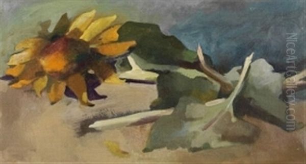 Sonnenblume Oil Painting by Max Dungert