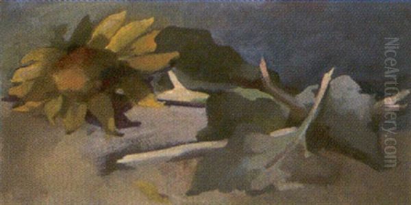 Sonnenblume Oil Painting by Max Dungert