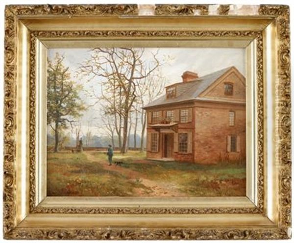 Portrait Of William Penn Or Letitia House, Fairmount Park, Philadelphia, Pa Oil Painting by Albert Dunington