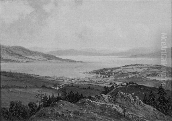 The Clyde Rothesay From Barone Hill Oil Painting by Albert Dunington