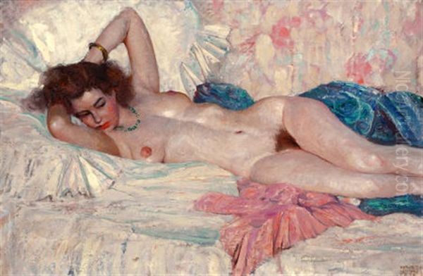 Reclining Nude by Harvey Dunn