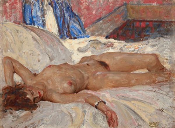 Reclining Nude by Harvey Dunn