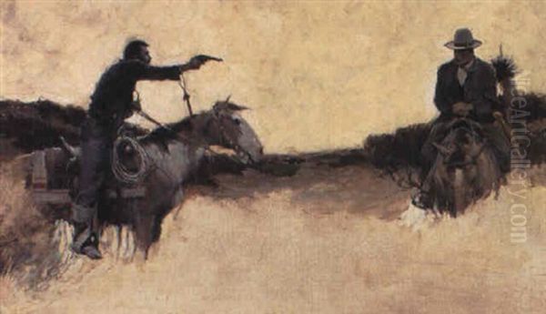 Desperado Oil Painting by Harvey Dunn