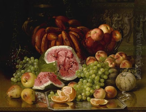 A Fruit Picture Oil Painting by Robert Spear Dunning