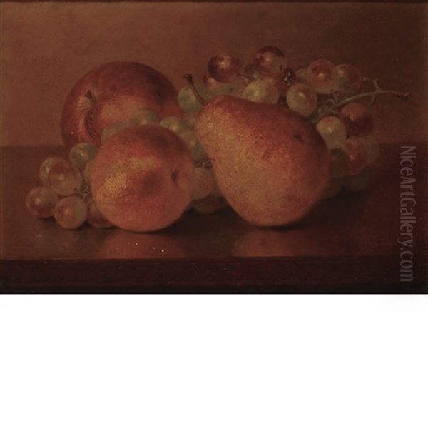 Still Life With Fruit On A Tabletop Oil Painting by Robert Spear Dunning