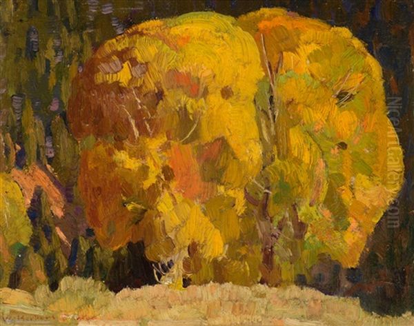 October Oil Painting by William Herbert Dunton