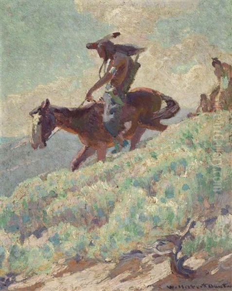 Blackfeet Oil Painting by William Herbert Dunton