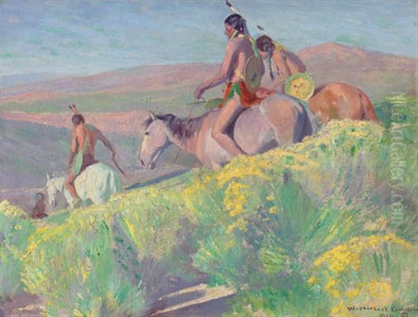 On The Trail Oil Painting by William Herbert Dunton