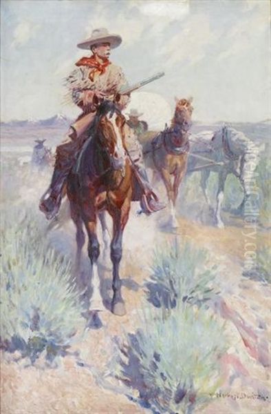 The Trail Boss (settlers And Seeds - Civilization's Forerunners) Oil Painting by William Herbert Dunton