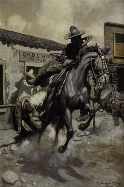 Cisco Kid Oil Painting by William Herbert Dunton