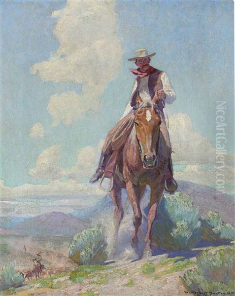 The Trail Foreman Oil Painting by William Herbert Dunton