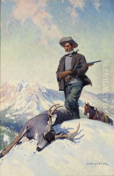 The Deer Hunter Oil Painting by William Herbert Dunton