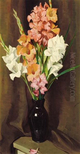 Flower Study Oil Painting by William Herbert Dunton