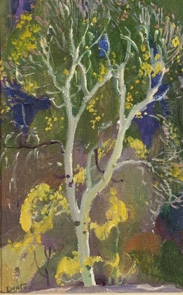 Decorative Landscape, Aspen No. 3 Oil Painting by William Herbert Dunton