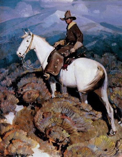 The Horse Rustler Oil Painting by William Herbert Dunton