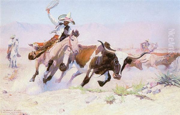 A Vaquero Oil Painting by William Herbert Dunton