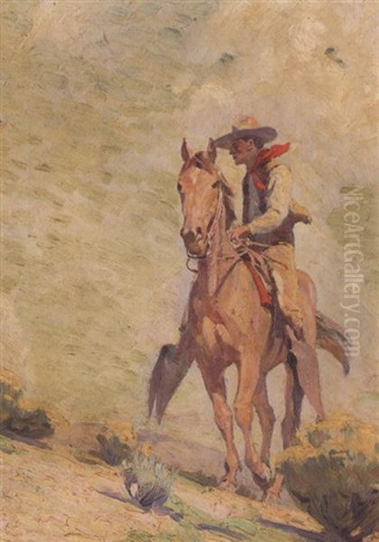 The Cow Puncher Oil Painting by William Herbert Dunton