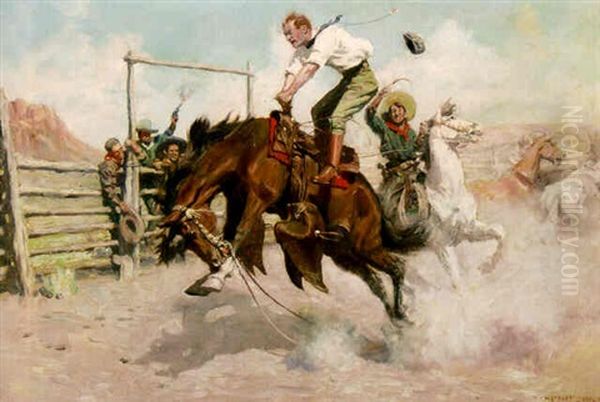 The Tenderfoot Oil Painting by William Herbert Dunton