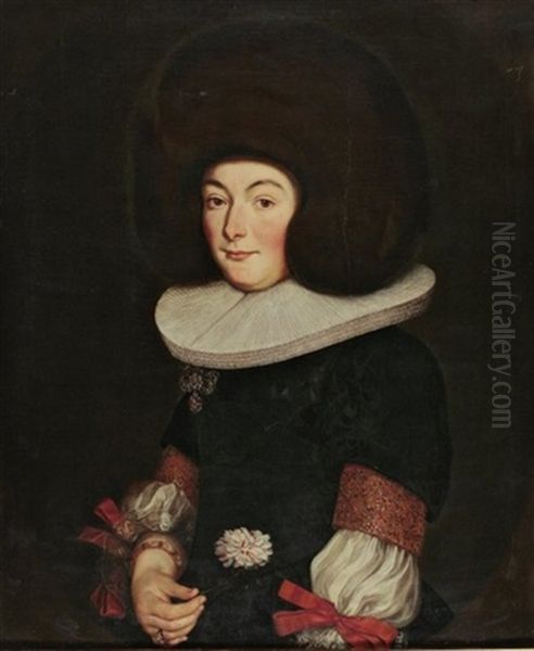 Portrait Einer Bernerin Oil Painting by Johann Duenz