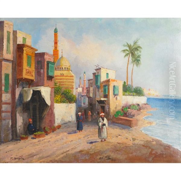 Orientalist Street Scene by F. Dupin