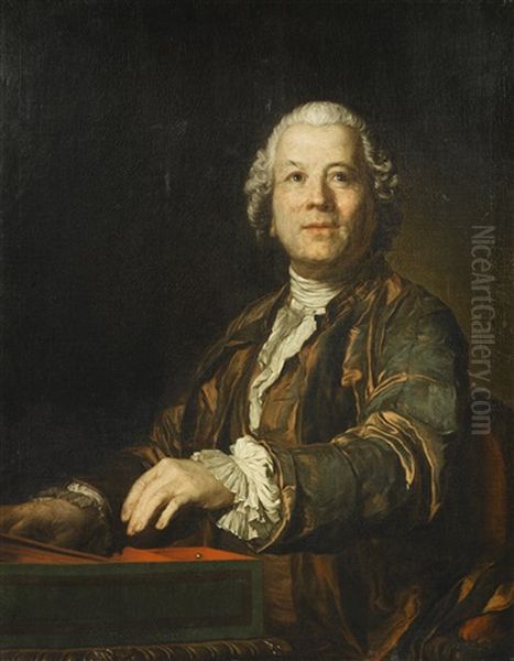 Portrait Of The Composer Christoph Willibald Gluck Oil Painting by Joseph-Siffred Duplessis